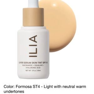 ILIA Super Serum Skin Tint SPF 40 Foundation. ST4